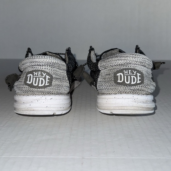 Hey Dude Wally Stretch Mix Marled Gray Slip On - Picture 5 of 8